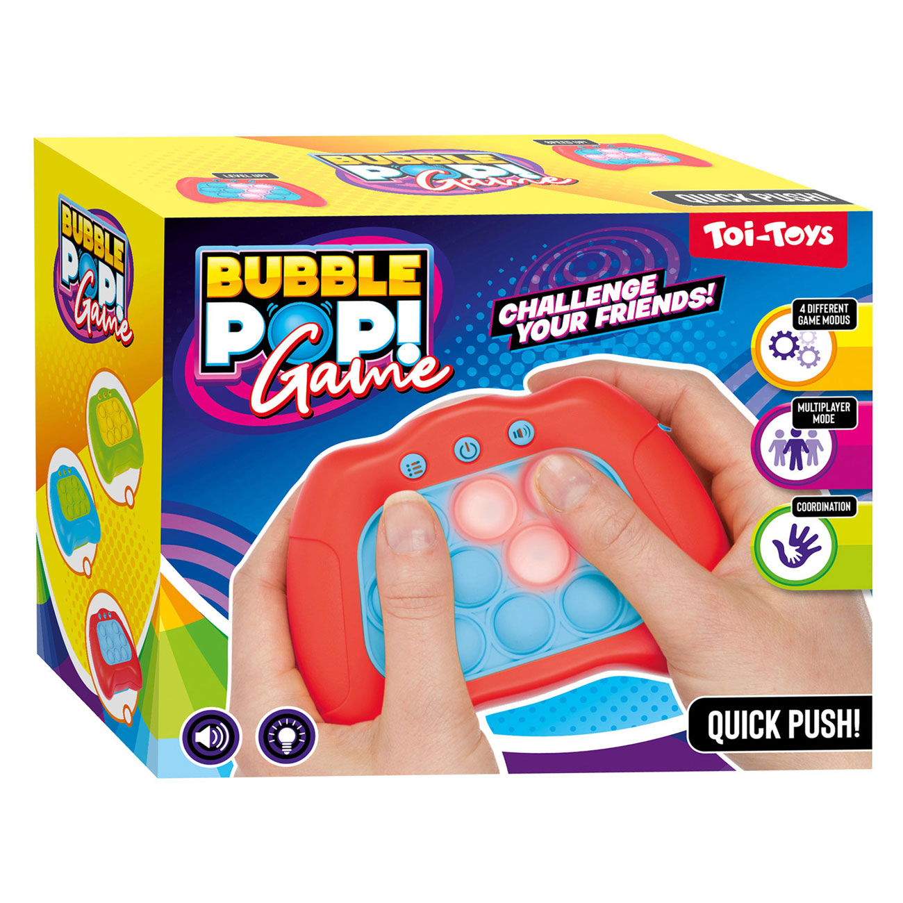 Toi-Toys - Geschicklichkeitsspiel - Bubble Pop! Controller Reisespiel Spiel Memo-Spiel