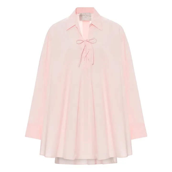 Forte Forte Robe Popeline de Coton | Rose pâle