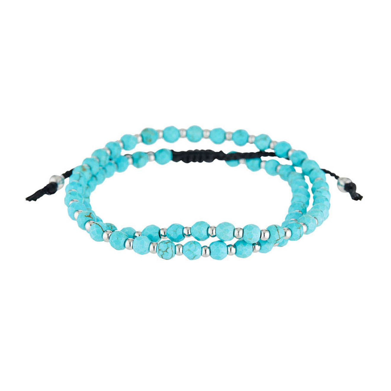 Jacobson Bracelet double Henry en Acier & Turquoise