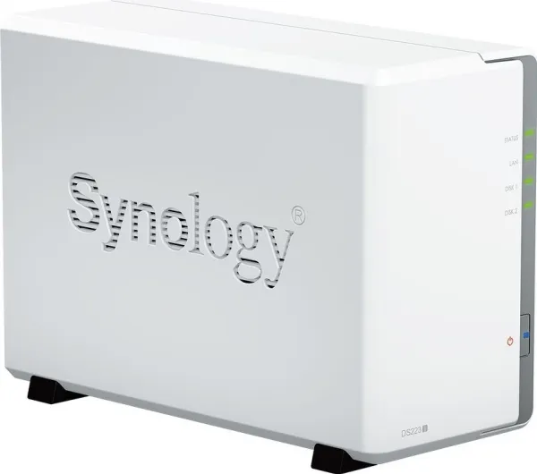 Synology Disk Station DS223J - NAS-server - SATA 6Gb/s - RAID 0, 1, JBOD - RAM 1 GB - Gigabit Ethernet - iSCSI support