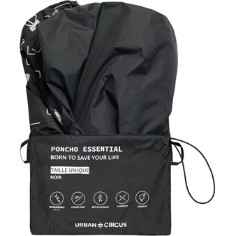Veste imperméable et anti-pluie Urban Circus PONCHO ESSENTIEL KAKI
