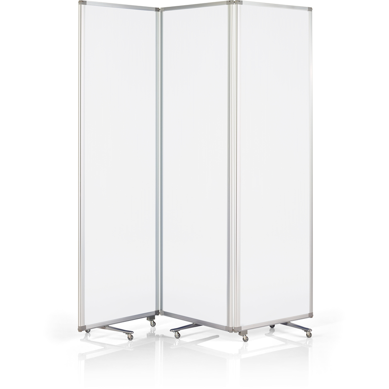 Magnetoplan Trennwand Mobil, transparent