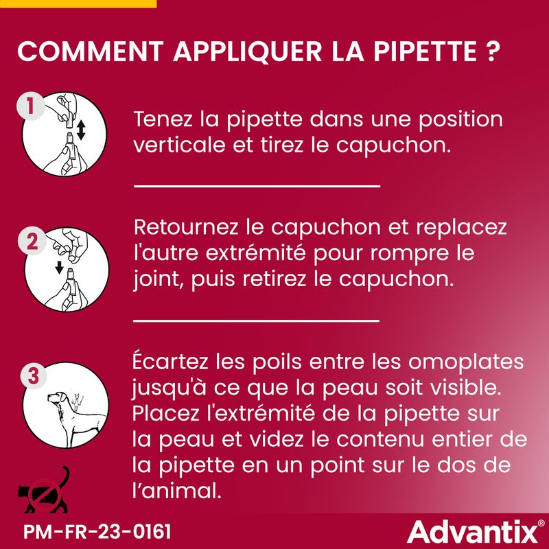 Advantix très petit chien jusqu'à 4 kg
