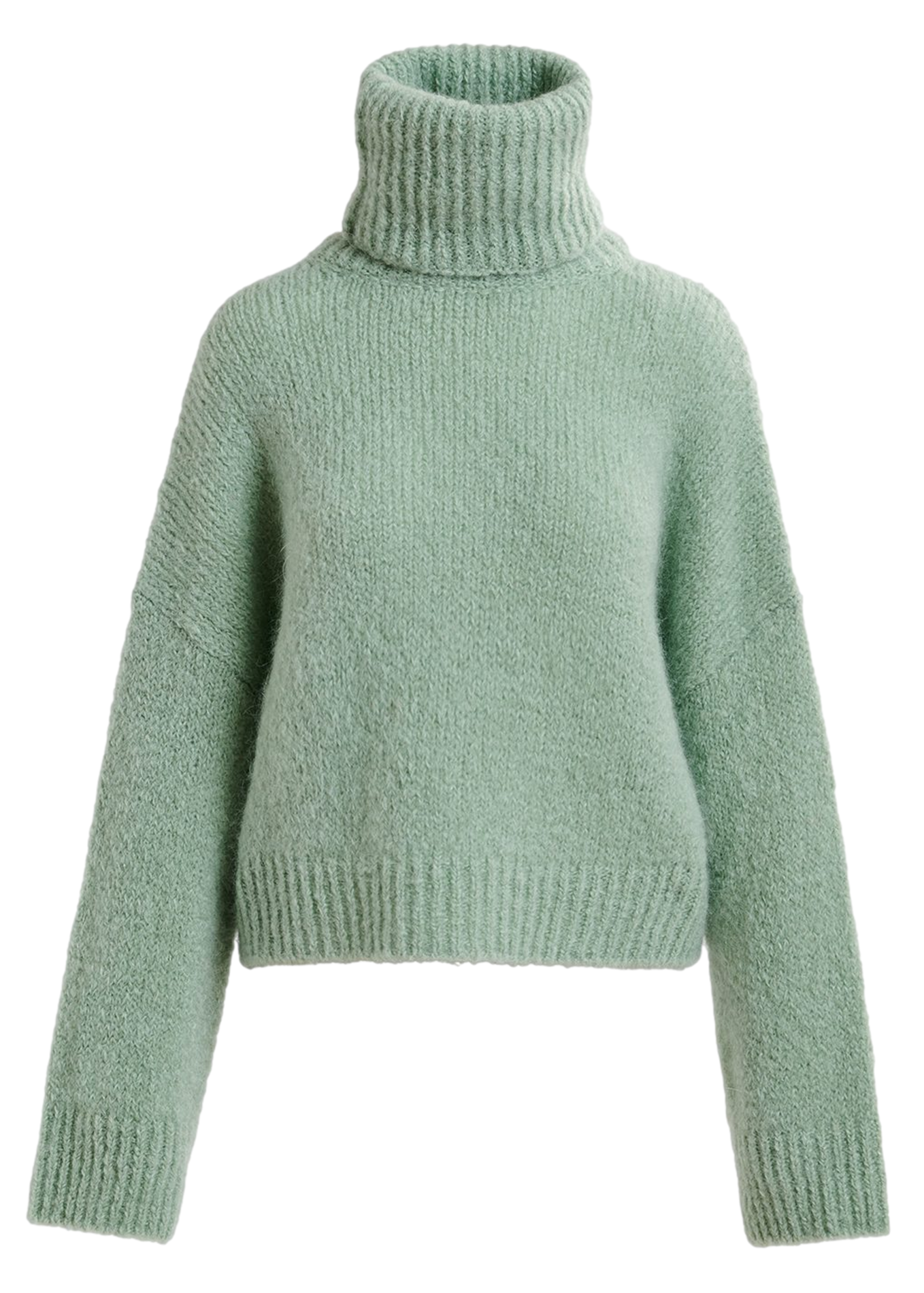 GRIFFIN - Pull col roulé en mohair mélangé | Vert