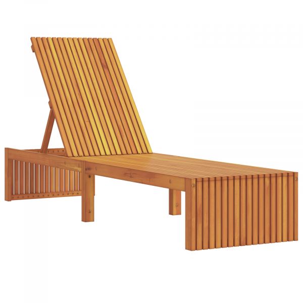vidaXL Espreguiçadeira 200x55x30 cm Madeira de Acácia Sólida - 2275200049