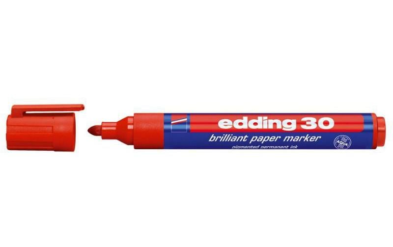 Permanent-Marker 30 RotPapiermarker