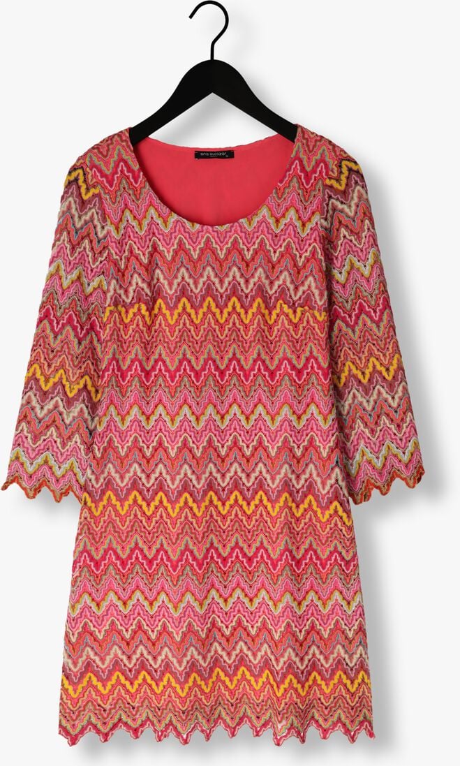ANA ALCAZAR roze ana alcazar mini jurk tunic dress no fringes