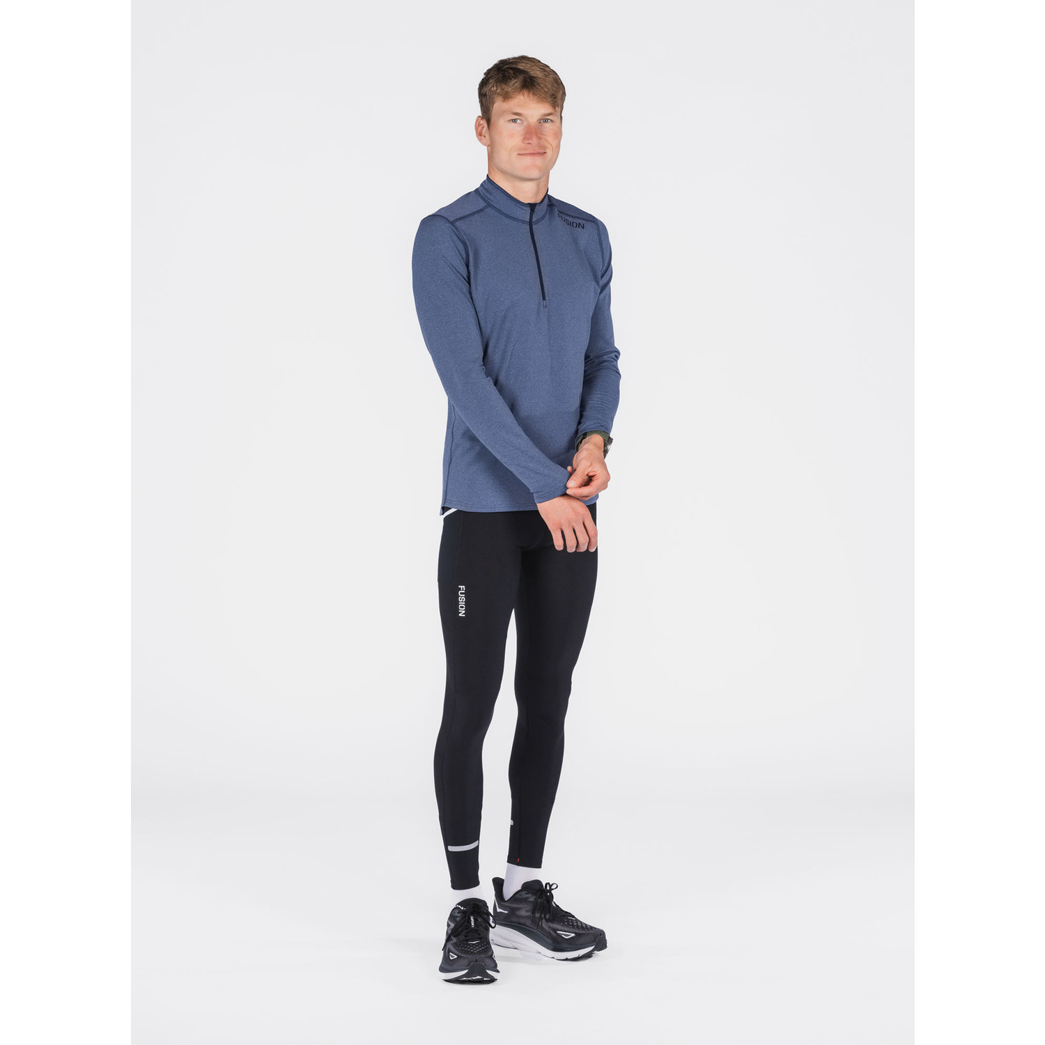 Fusion C3 Longsleeve Zip Neck Heren