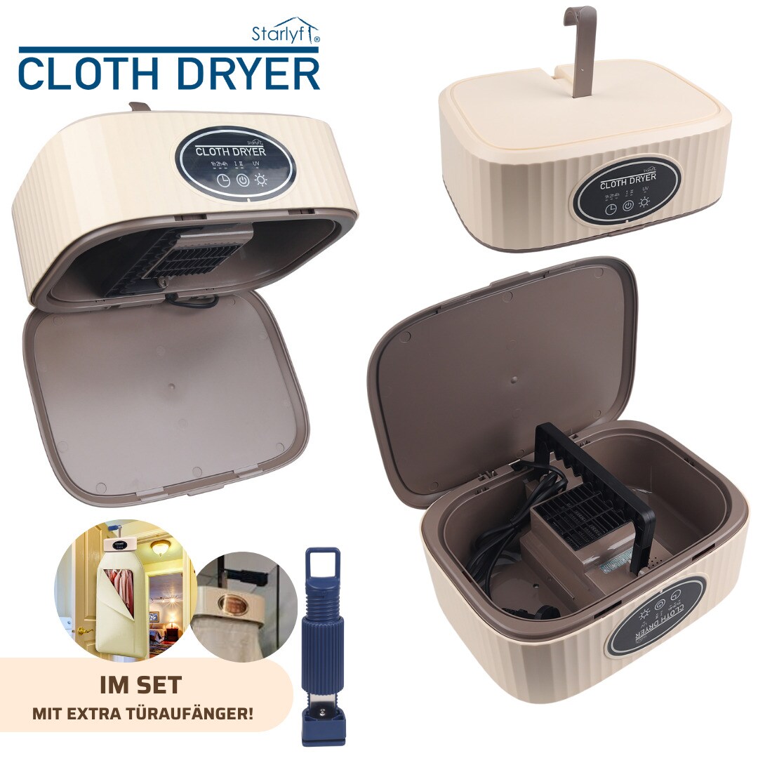Starlyf® Elektrischer Wäschetrockner, klein und schmal zum Anhängen Cloth Dryer Set