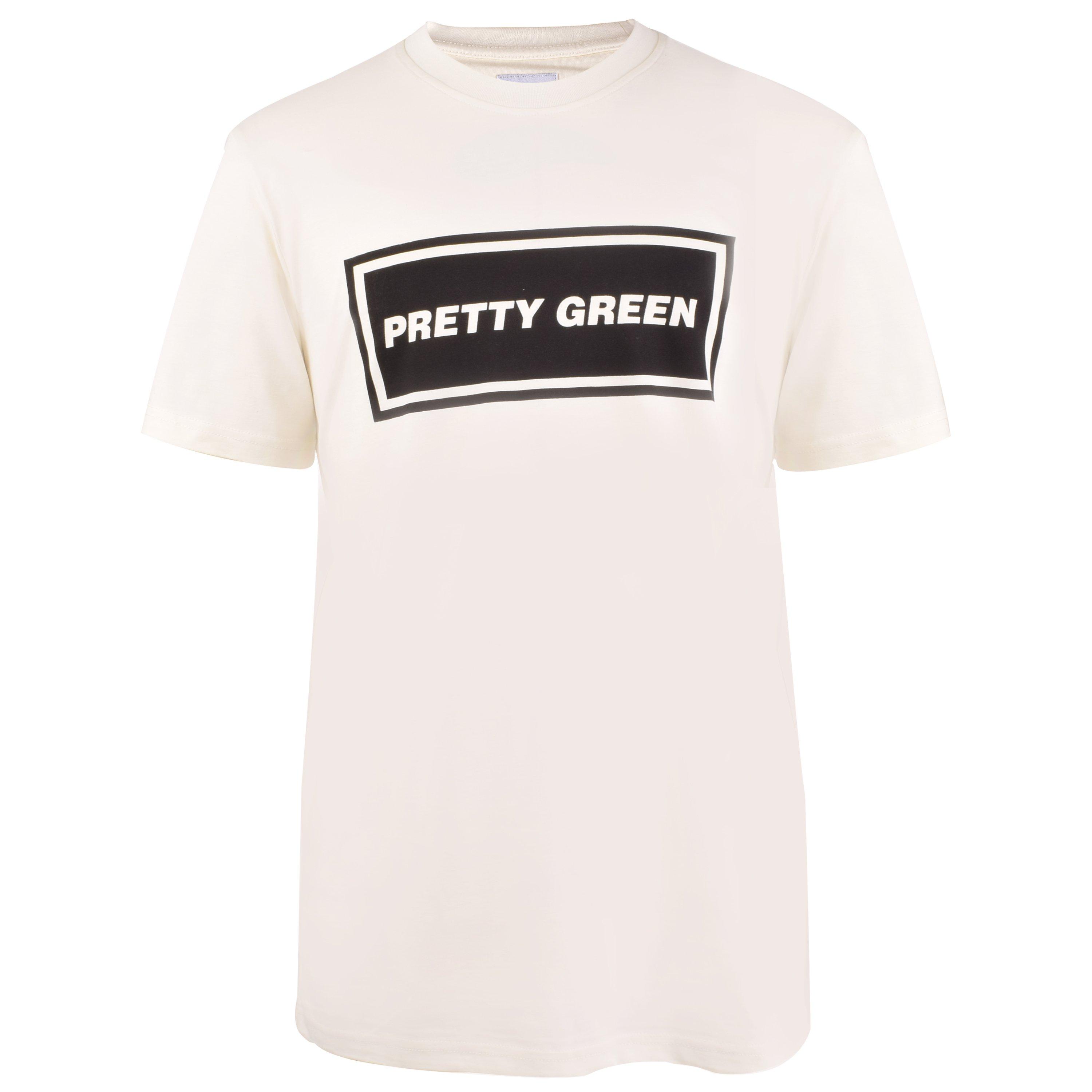 Pretty Green PG Text Logo T Shirt Mens