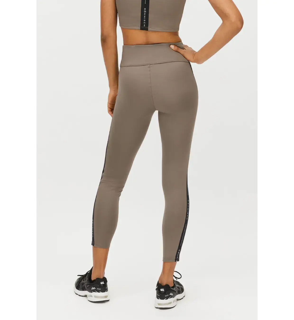 Röhnisch Kay Premium High Waist Hardloopbroek Lang Bruin Dames