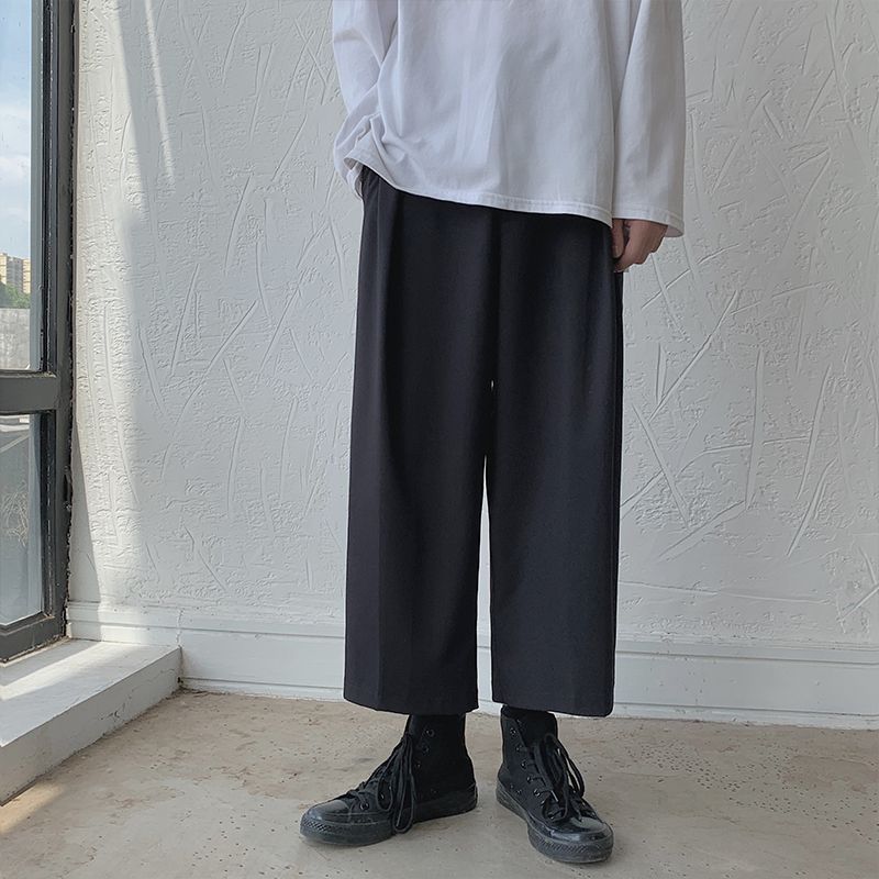 Freehop - Cropped broek met wijde pijpen