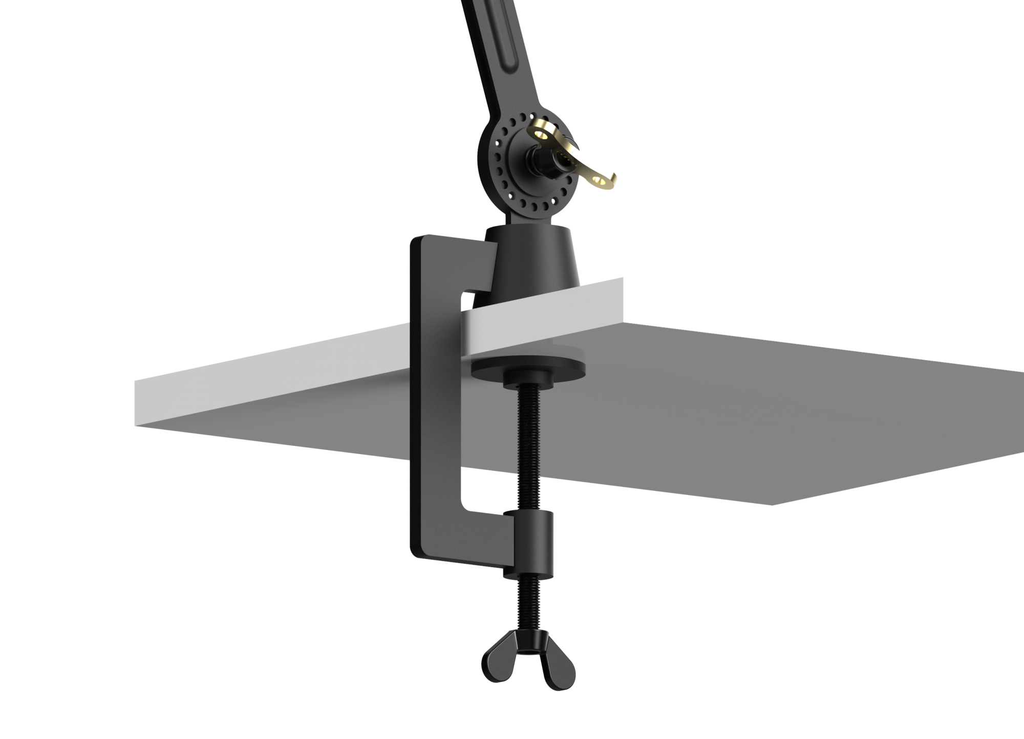 Bureaulamp Bolt met klem small 1 arm lightning klein white