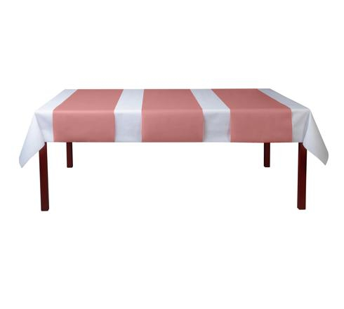 (480x40cm) 3in1 Spunbond Tischläufer Abreissbares Einweg Tischset Party Tisch Deko (RS023103I) - Altrosa