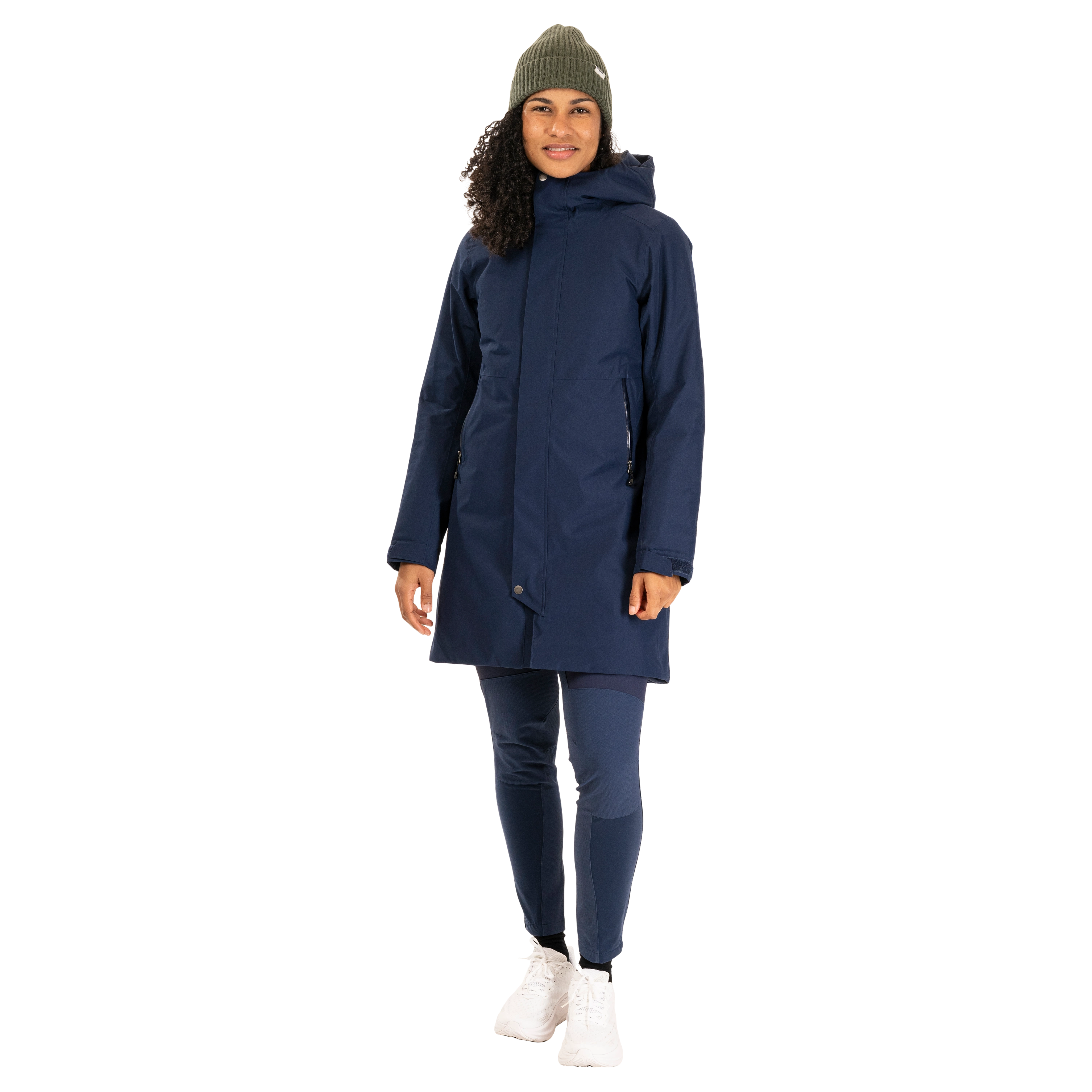 Urban Insulated Shell Coat Women Navy Blue