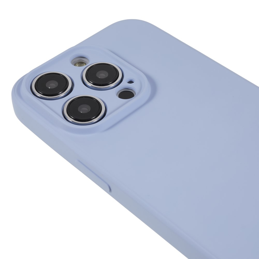iPhone 15 Pro Max Gummi Case Hülle mit Kameraschutz - Blaulila (Matt)
