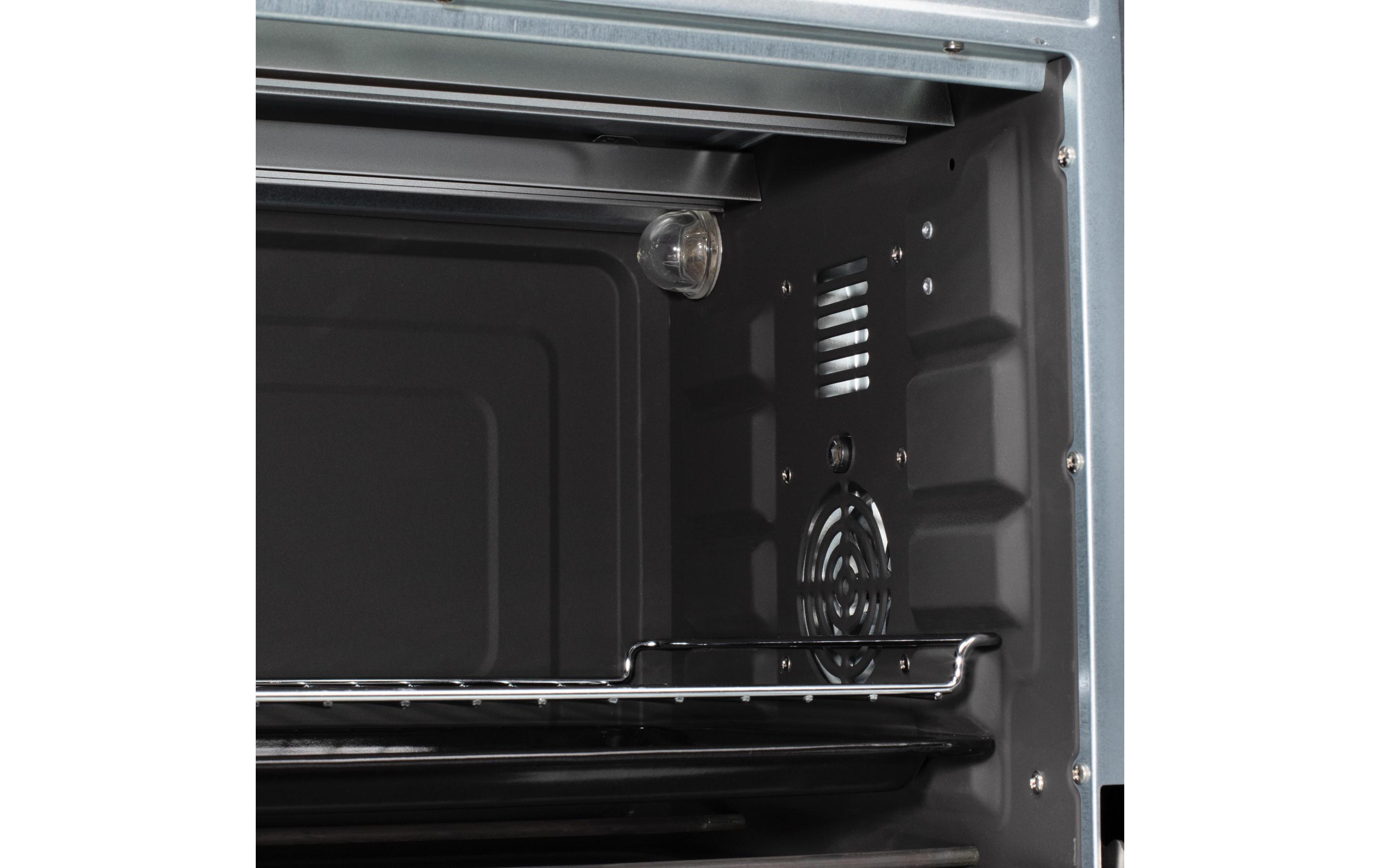 Backofen Deluxe 45 l, Schwarz<br>Kompakter Konvektionsbackofen mit Grill- und Auftaufunktion