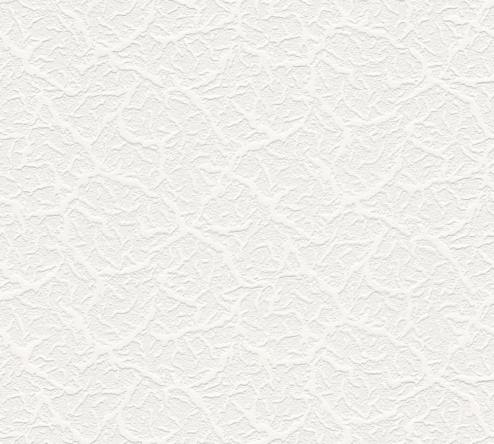 Papiertapete SIMPLY WHITE 3 - weiß - 10 Meter