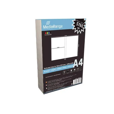 MediaRange DVD Einleger für 14 mm DVD's Inlay, 250 Stück