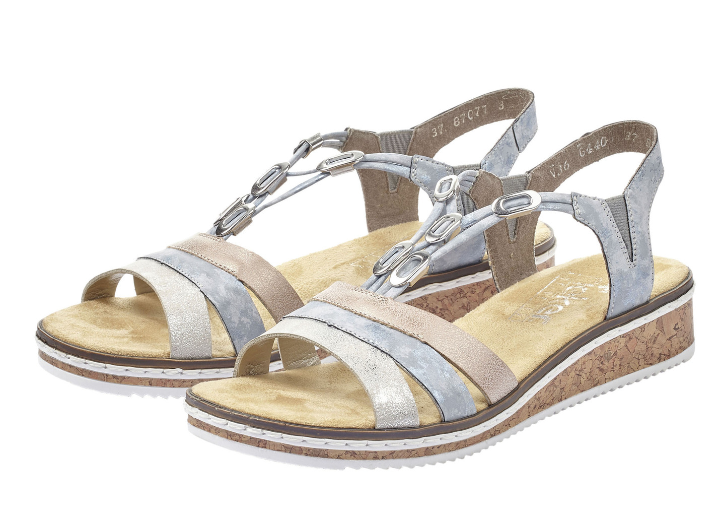 Rieker Sandale mit Metallschmuck