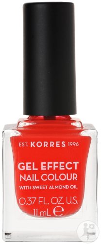 Korres KM Gel Effect Nail Colour 45 Coral 11ml