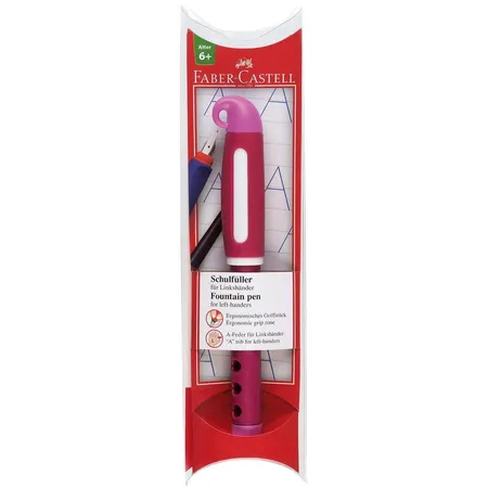 Faber-Castell Schulfüller Scribolino für Linkshänder, pink