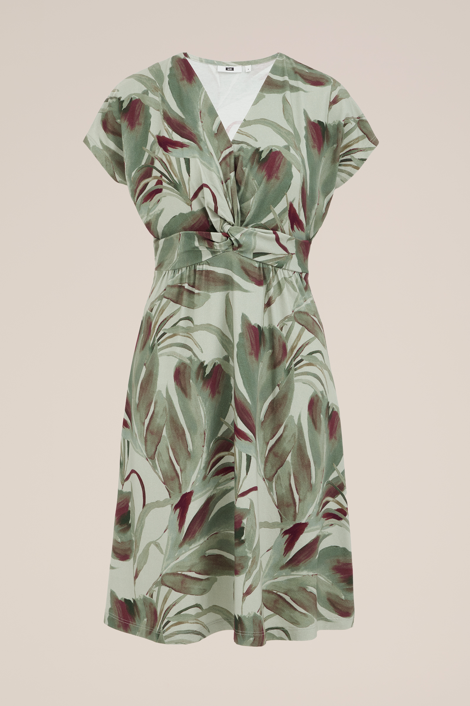 jurk met dessin WE Fashion Groen