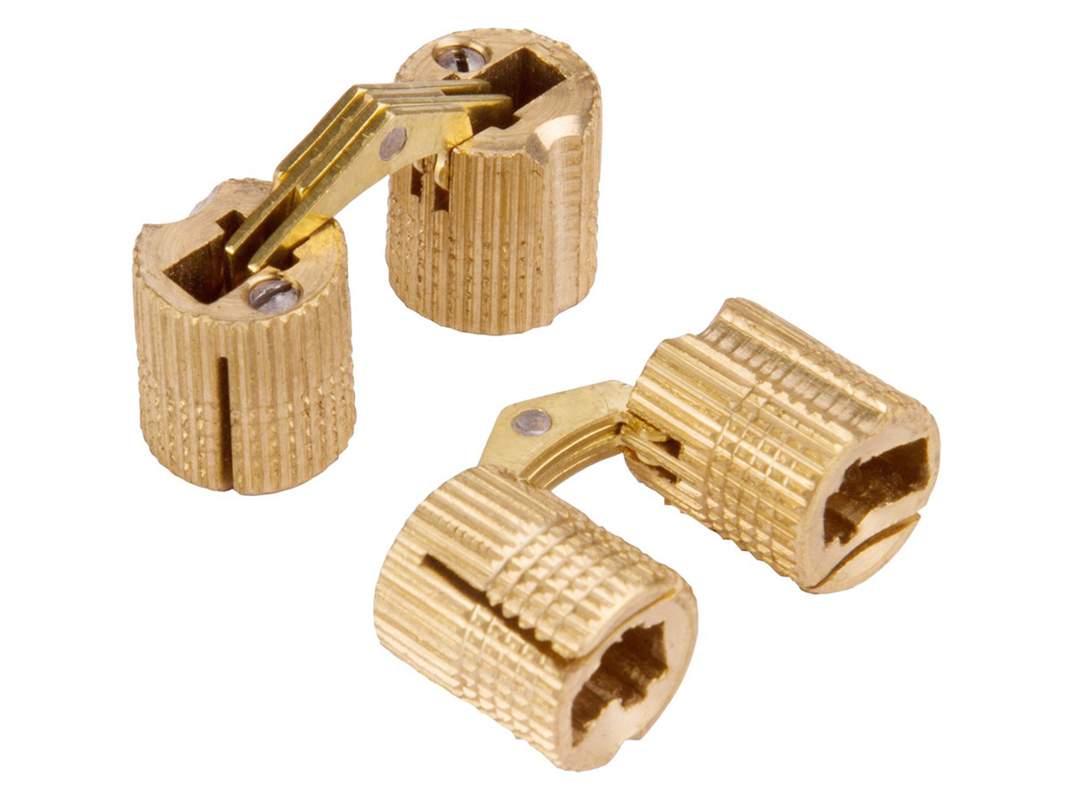 Obelink koperen cilinder scharnieren (2x stuks) - 10 mm