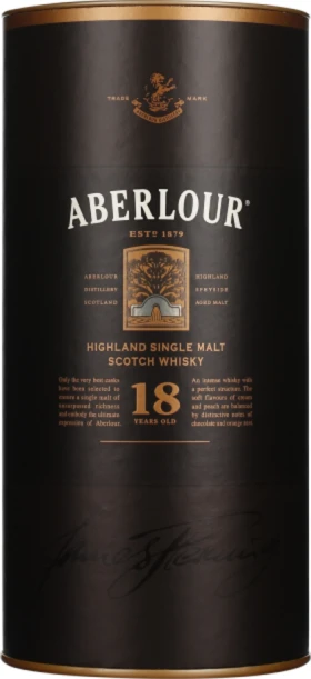 ABERLOUR 18 YEARS SINGLE MALT 50CL