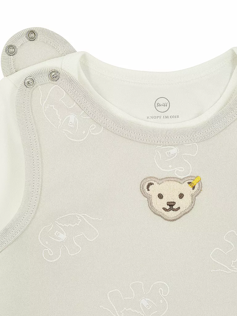 STEIFF Baby Set 2tlg Strampler und Langarmshirt  hellgrau