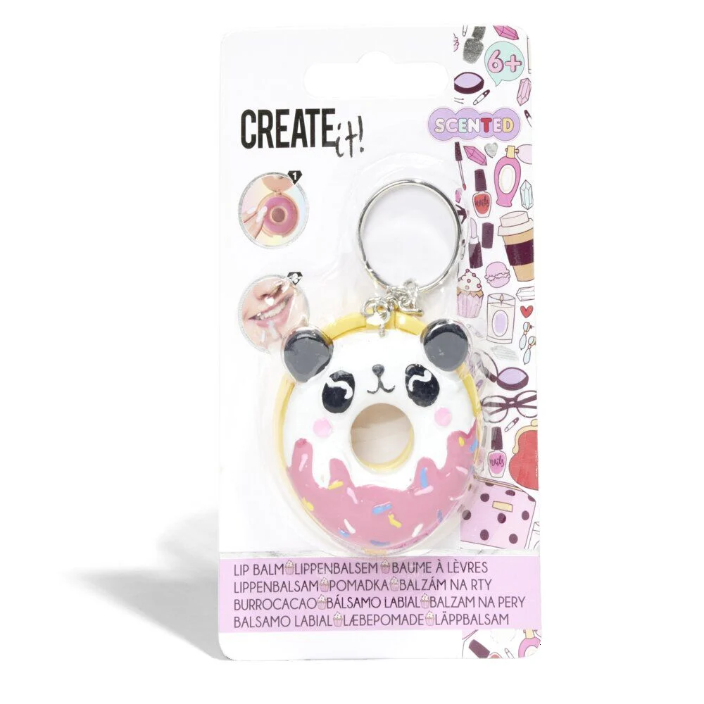 Baume à lèvre enfant Create it! porte-clé donut - 6 modèles