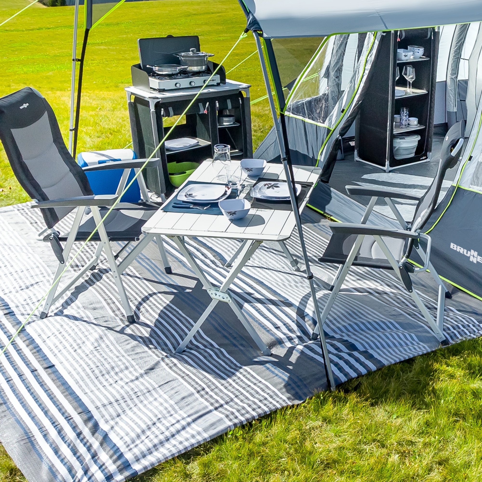 Brunner Silver Gapless 6 Campingtisch 140 x 81 x 70 cm