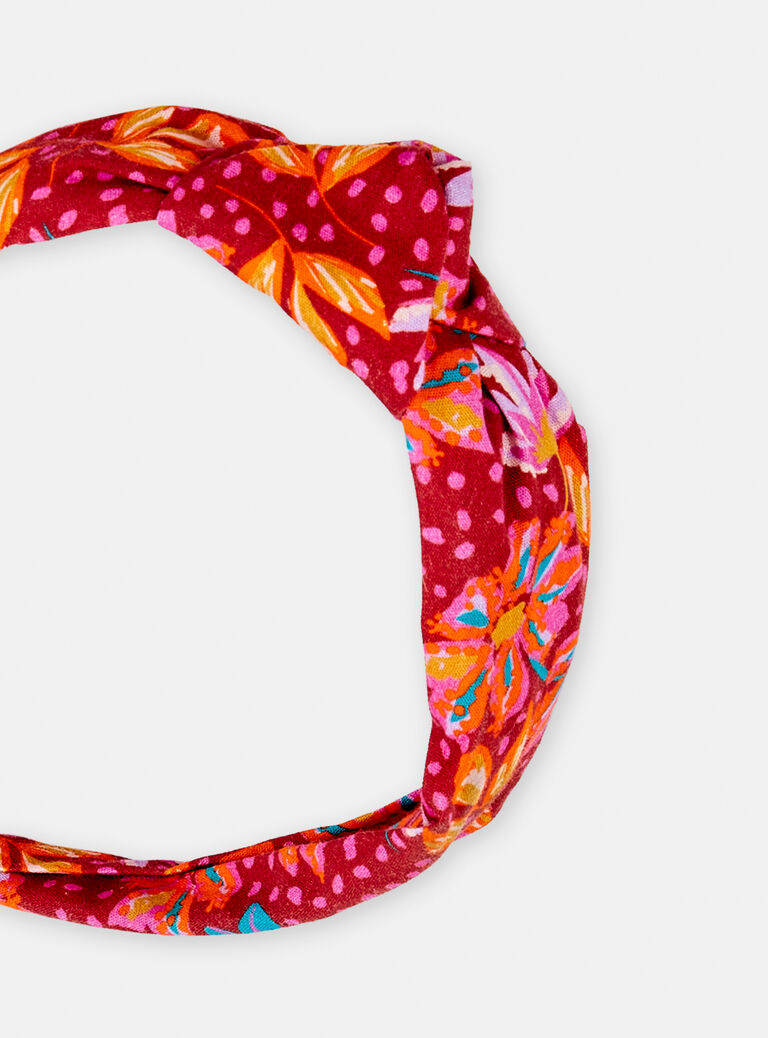 Serre-tête à motif floral pour fille