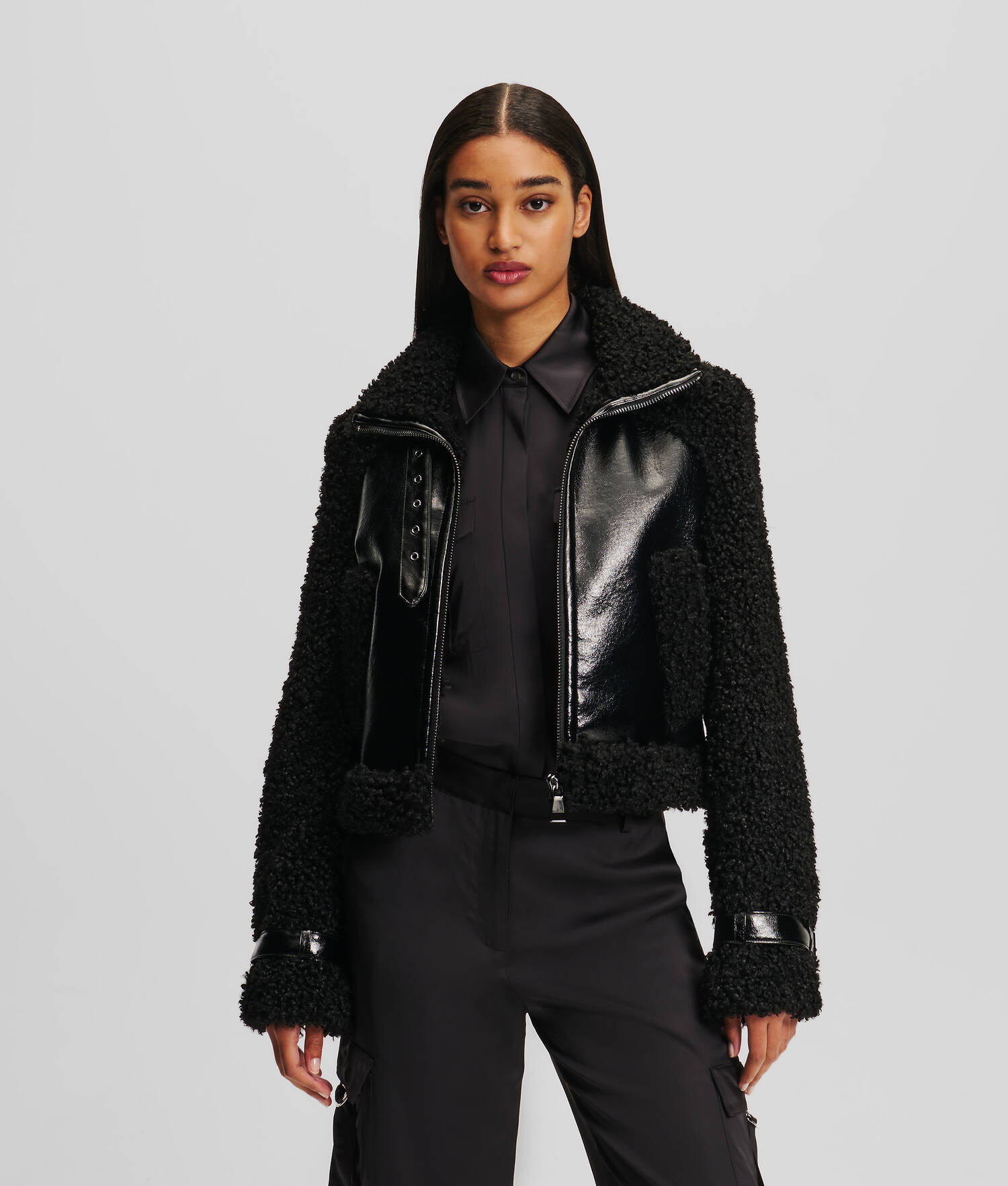 VESTE EN FAUX SHEARLING