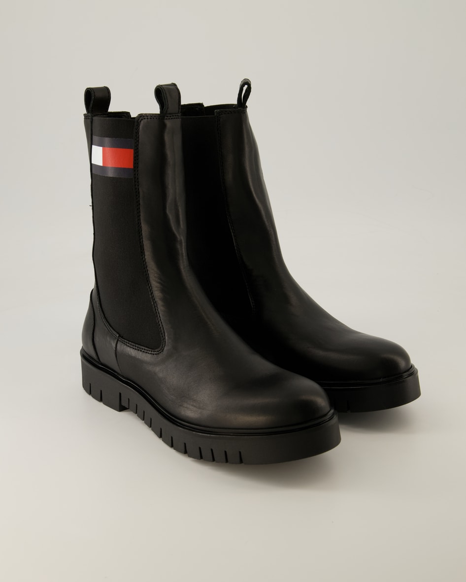 Tommy Hilfiger Jeans TJW Long Chelsea Boot Chelsea Boots in Schwarz