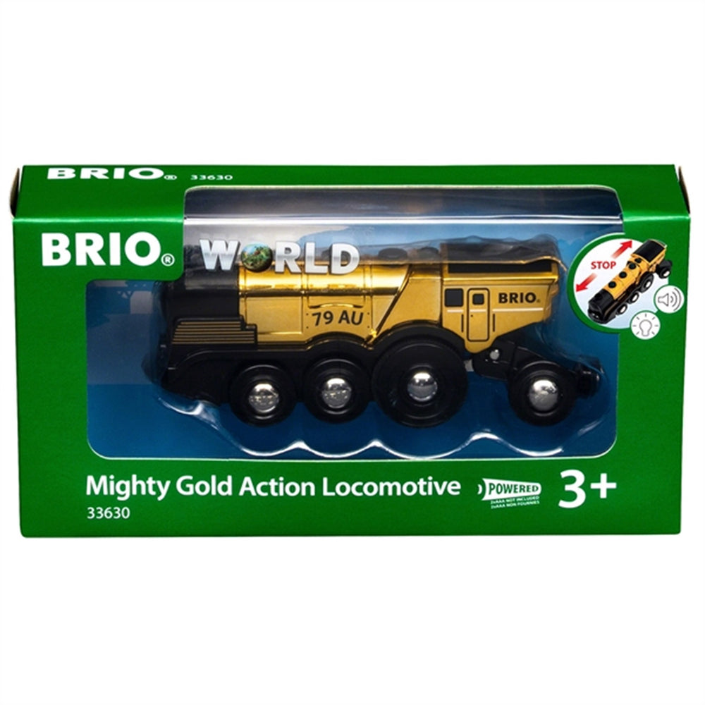 Guld Actionlokomotiv - BRIO® → Luksusbaby.dk