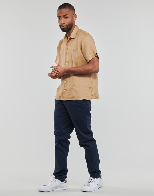 Polo Ralph Lauren - CHEMISE COUPE DROITE EN LIN Camel / Kaki