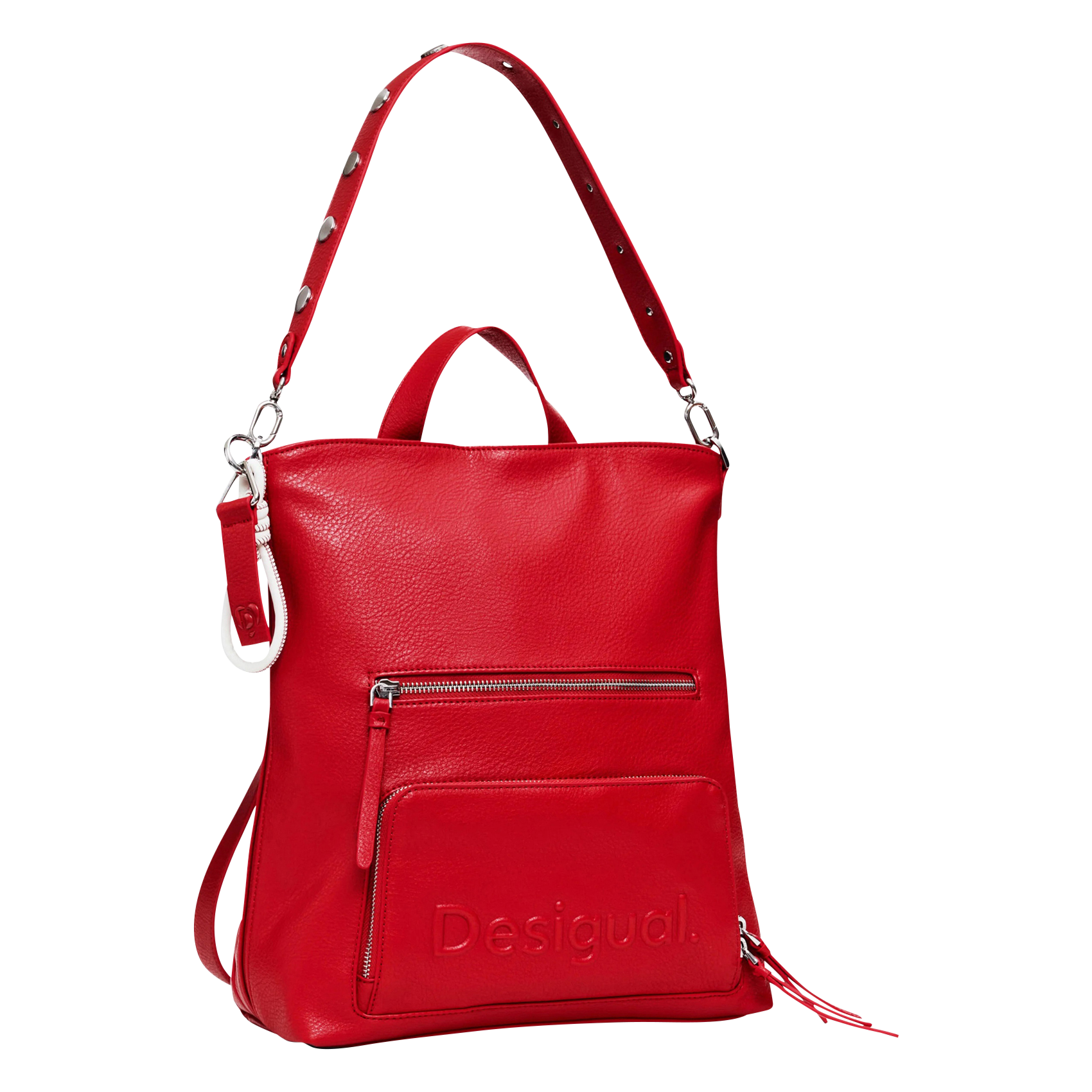 Sac à dos effet cuir| Rouge