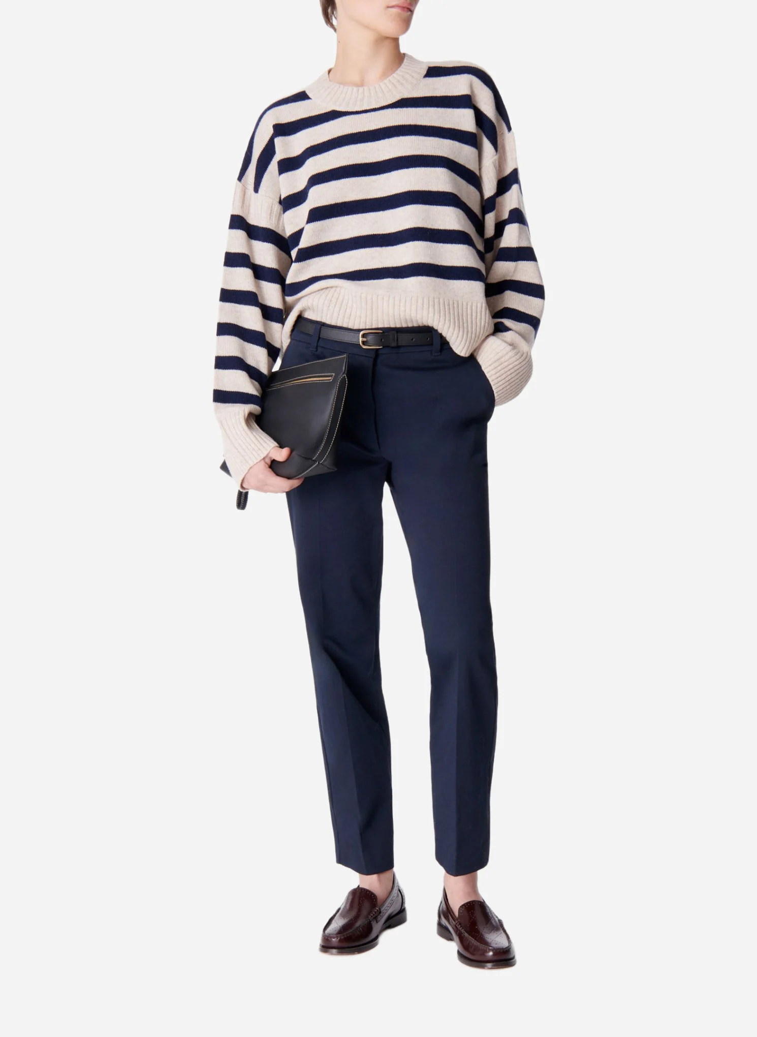 ESTHER - Pull court en laine et yack | Multicolore