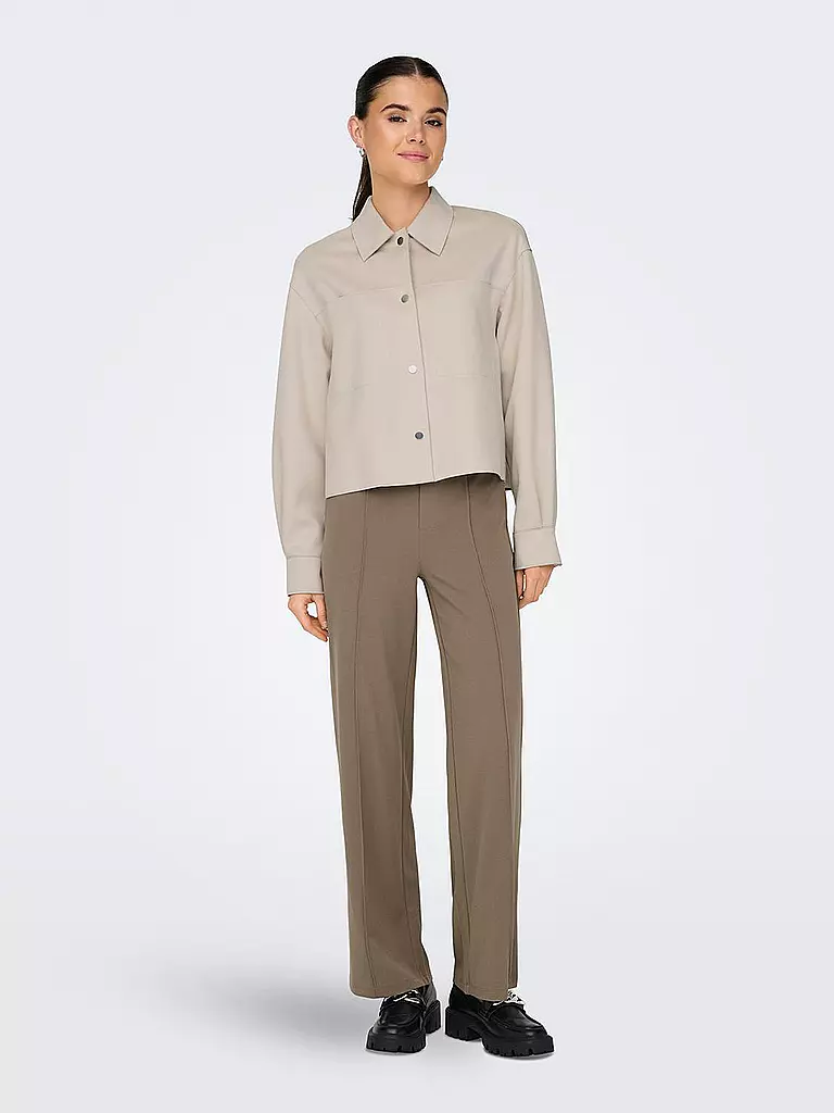 ONLY Jacke in Lederoptik ONLJOLINE beige