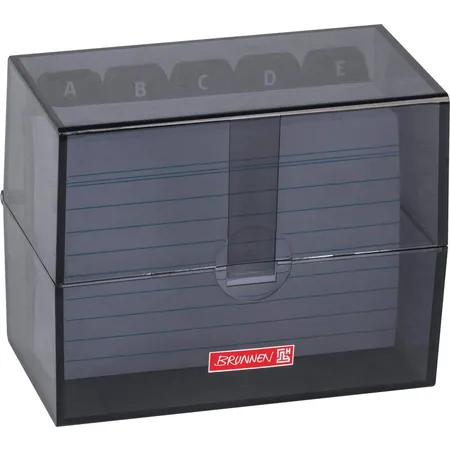 BRUNNEN Karteibox A7 gefüllt onyx