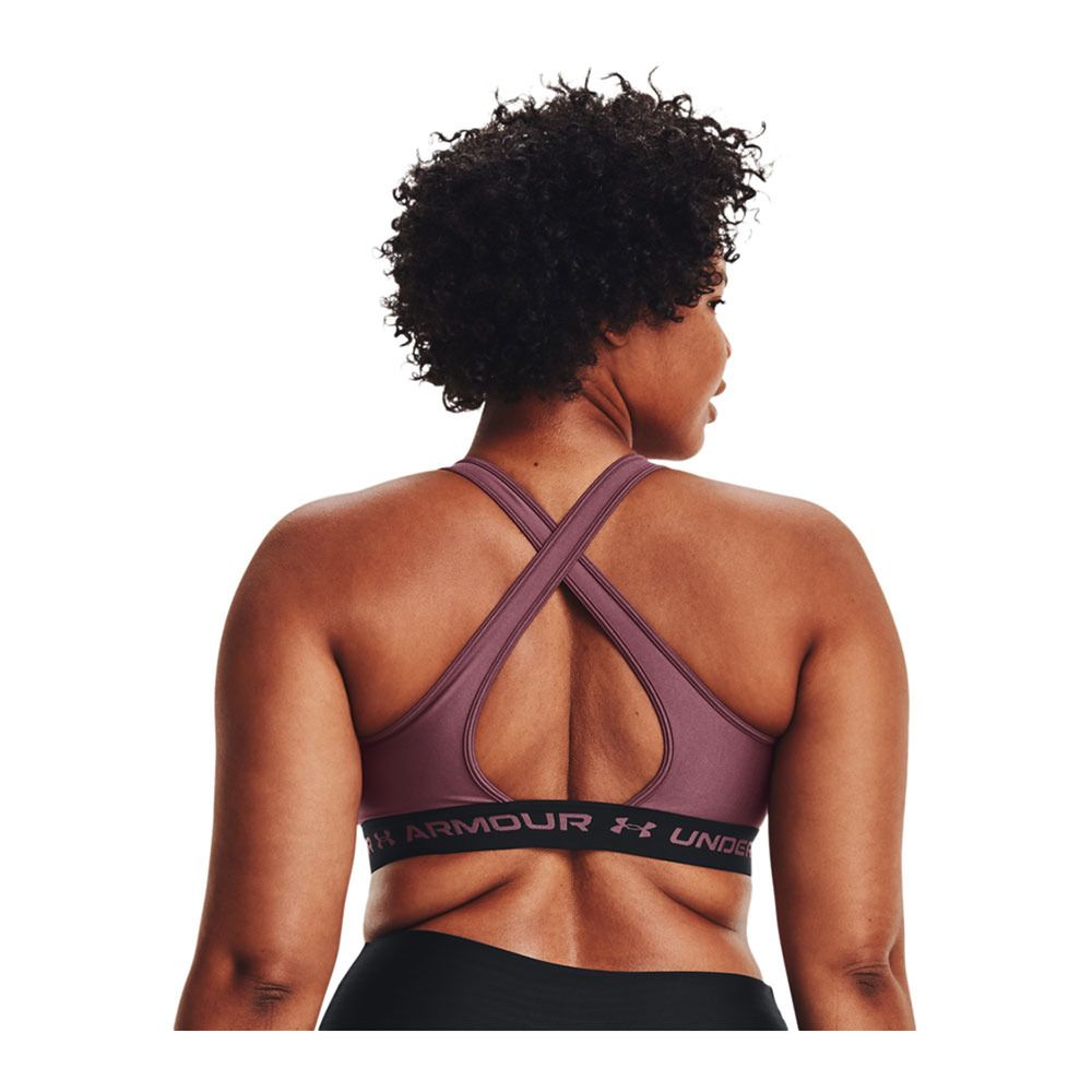 Under Armour CROSSBACK MID - Brassière Femme violet