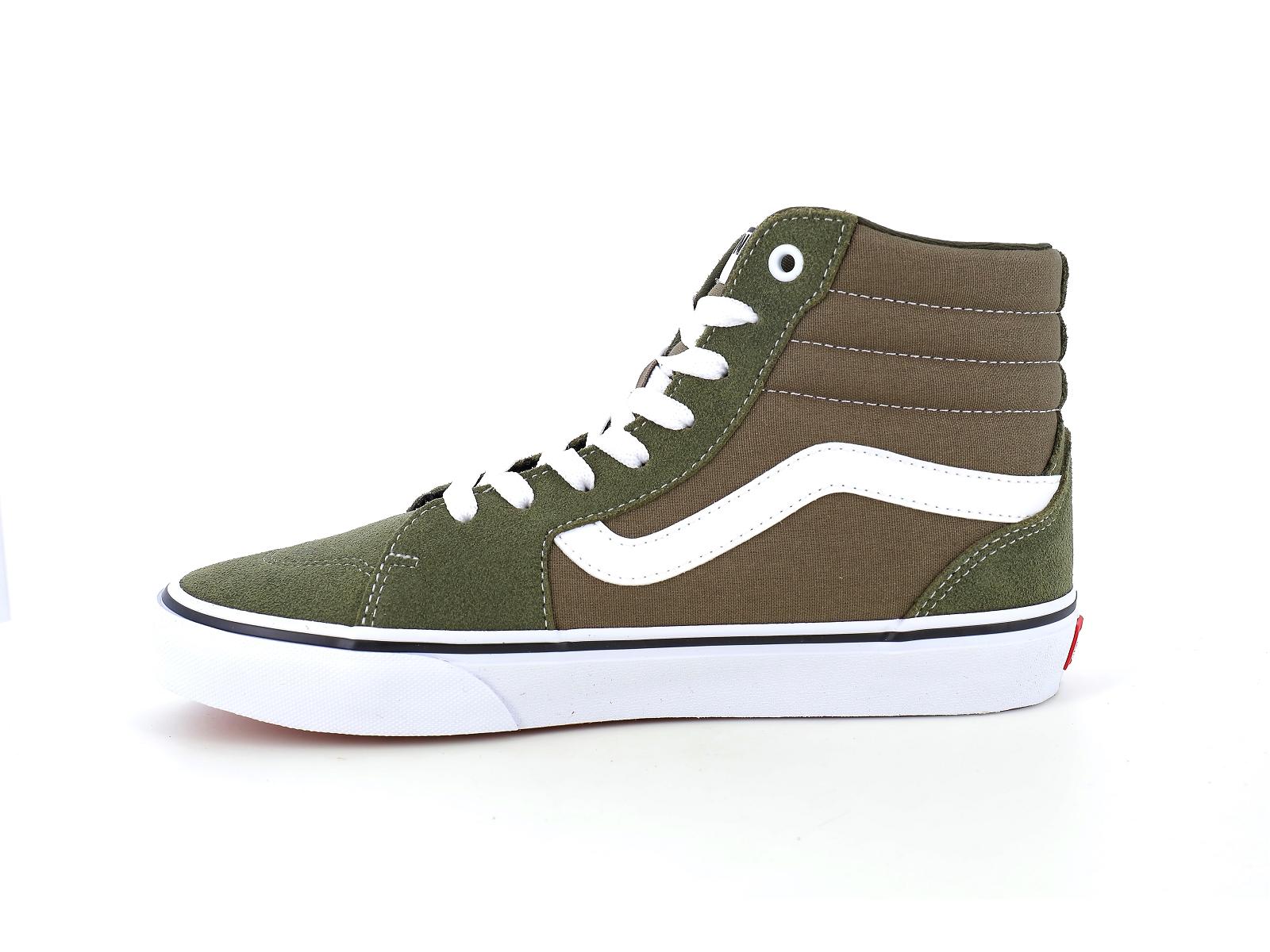 Vans-MN FILMORE HI Matières combinées Kaki
