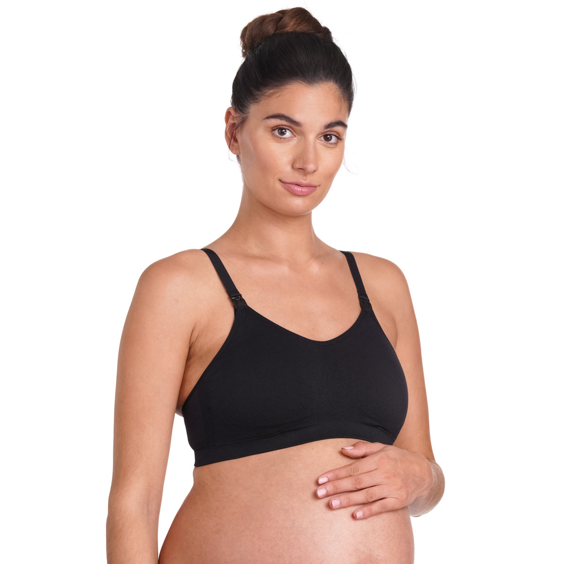 Gina Mama 2 Damen Still-BHs aus Mikrofaser rosa / schwarz