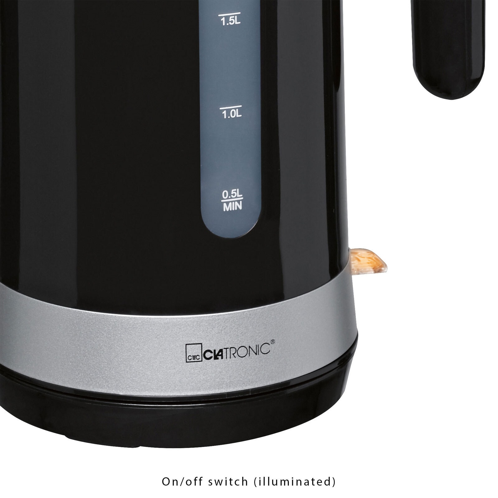 CLATRONIC Wasserkocher WK 3452 schwarz 1,8 Liter max. 2200 Watt