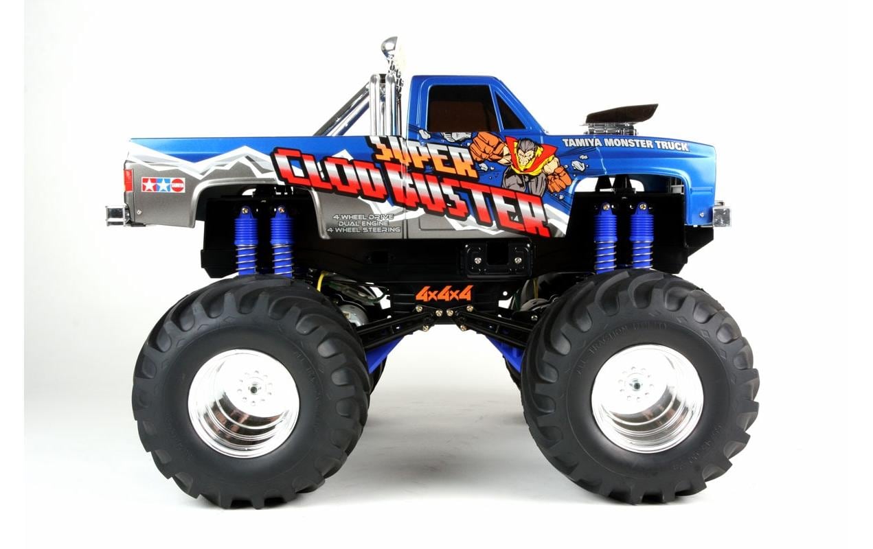 Monster Truck Super Clod Buster 4WD / 4WS Bausatz, 1:10<br>Zweimotoriger Monstertruck mit 4-Rad Lenkung