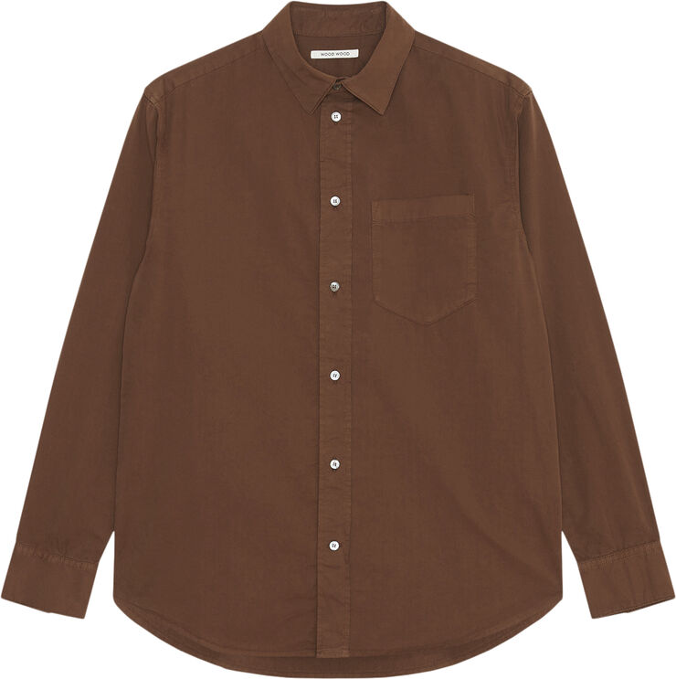 Wood Wood WWNico Shirt Terra brown