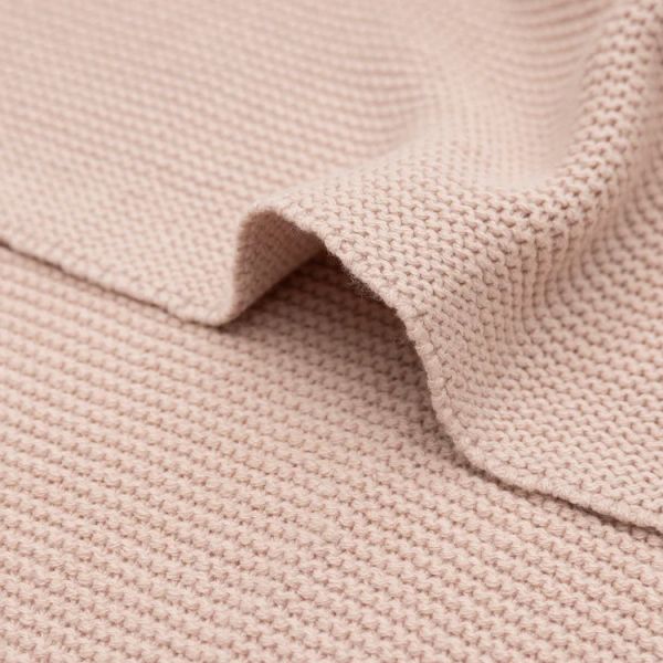 Jollein Wiegdeken Basic Knit - Wild Rose - 75 x 100 cm