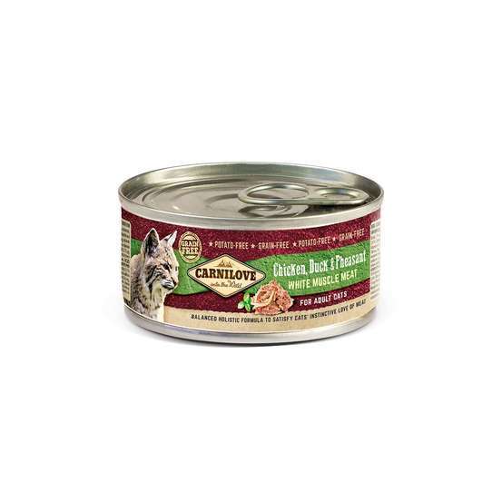 Pâtée pour chat au poulet, canard et faisan 100g