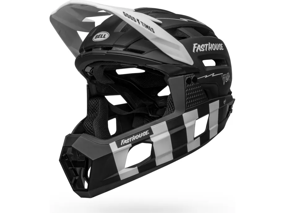 Bell Helmets Super Air R Spherical, Lukket hjelm, I-form konstruktion, Hjelmvisir, Mat